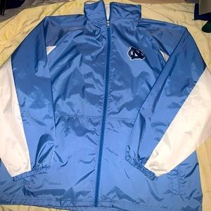 North Carolina Tarheels Genuine Stuff Jacket Men's XL UNC Blue/white Windbreaker